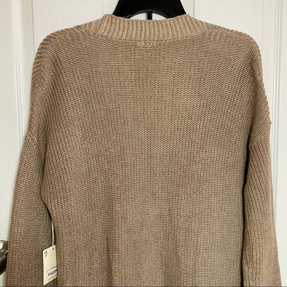 NEW Cozy Knit Oatmeal Cardigan S - Picture 6 of 9